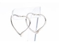 Tiffany & Co. Sterling Silver Elsa Peretti Fabulous Open Heart Hoop Earrings