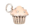 Tiffany & Co. Sterling Silver Sweet Pink Enamel Cupcake Charm