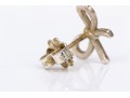 Tiffany & Co. Sterling Silver Charming Bow Motif Stud Earrings
