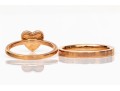 Swarovski Collection Of Six Rings, Rose, White And Yellow Tones, Sizes 5 3/4 To 7