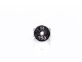 18k White Gold Lovely 7.5 Mm Cultured Pearl Earrings