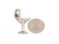 Tiffany & Co. Sterling Silver Debonair Martini Glass With Olive Charm