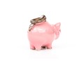 Tiffany & Co. Sterling Silver Adorable Pink Enamel Pig Charm