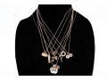 Collection Of Sterling Silver Inspirational Message Charms And Pendants, Including Be U, On Chains