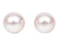 18k White Gold Lovely 7.5 Mm Cultured Pearl Earrings