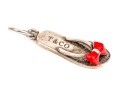 Tiffany & Co. Sterling Silver Playful Red Enamel Accented Flip Flop Charm