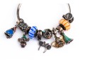 Pandora Sterling Silver Magical Disney Themed Charms, On A Sterling Bangle Bracelet