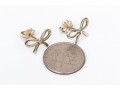 Tiffany & Co. Sterling Silver Charming Bow Motif Stud Earrings