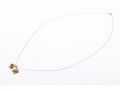 10k Yellow Gold Delicate Heart Motif Inspirational Charm Necklace, 