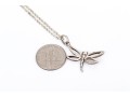 Tiffany & Co. Sterling Silver Pierced Dragonfly Silhouette Pendant, With Chain