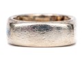 Tiffany & Co. Sterling Silver Contemporary 7.5 Mm Wide Cushion Shaped Band Ring, Size 7