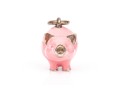 Tiffany & Co. Sterling Silver Adorable Pink Enamel Pig Charm