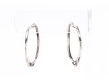 Tiffany & Co. Sterling Silver Elsa Peretti Fabulous Open Heart Hoop Earrings