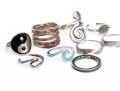 Collection Of Sterling Silver Rings, Sizes 6 To 7