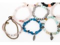 Collection Of Eighteen Stone Bead Bracelets And Two Cultured Freshwater Pearl Bracelets