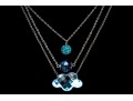 Swarovski Collection Of Three Silver Toned, Crystal Set Necklaces