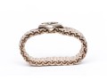 Tiffany & Co. Sterling Silver Fun 6.25 Mm Wide Heart Motif Mesh Band Ring, Size 7.5