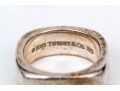 Tiffany & Co. Sterling Silver Contemporary 7.5 Mm Wide Cushion Shaped Band Ring, Size 7