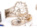 Alex + Ani Collection Of Adjustable Sterling Silver And Sterling Silver Vermeil Rings