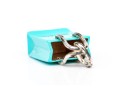 Tiffany & Co. Sterling Silver Iconic Tiffany Blue Enamel Shopping Bag Charm
