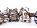 Pandora Sterling Silver Charming Animal Life Bracelet, On Woven Cord.