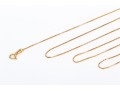 14k Yellow Gold Simple Fine Box Style Chain