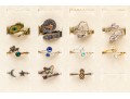 Alex + Ani Collection Of Adjustable Sterling Silver And Sterling Silver Vermeil Rings