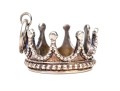 Tiffany & Co. Sterling Silver Figural Beaded Patterned Crown Charm