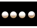 Sterling Silver Set Of Two Cultured Freshwater Pearl Stud Earrings, 8.25 Mm