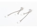 Swarovski Crystal Snake Chain And Briolette Crystal Set Necklace With Matching Earrings