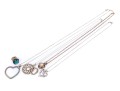 Collection Of Sterling Silver Heart Motif Pendants Plus One Heart Scatter Pin