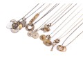 Collection Of Sterling Silver Inspirational Message Charms And Pendants, Including Be U, On Chains