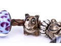 Pandora Sterling Silver Charming Animal Life Bracelet, On Woven Cord.