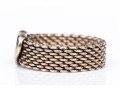 Tiffany & Co. Sterling Silver Fun 6.25 Mm Wide Heart Motif Mesh Band Ring, Size 7.5