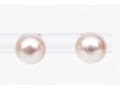 18k White Gold Lovely 7.5 Mm Cultured Pearl Earrings