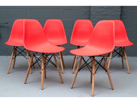 Set Of Six Eiffel Style Side Chairs