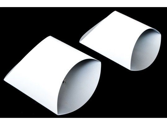 Pair Of Contemporary Intertek White Sconces