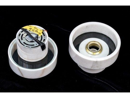 Pair Of Tom Dixon Pendant Lights