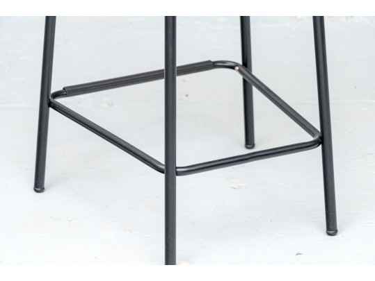 Industrial Chic Black Metal Counter Stool