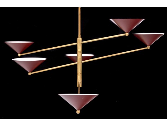 Chic Six Light Contemporary Chandelier