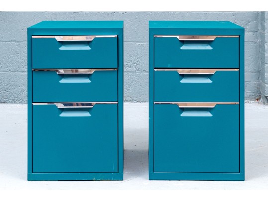 Pair Of Stylish Filing Cabinets