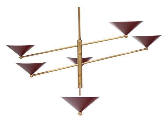 Chic Six Light Contemporary Chandelier