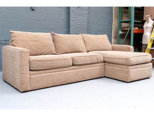 Sectional Upholstered Sleeper Sofa