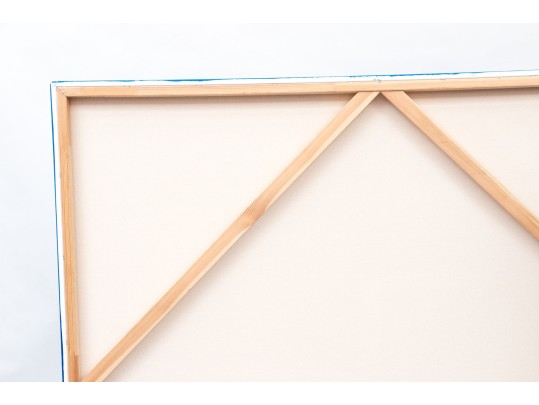 Large Decorative Acrylic On Canvas, Abstract