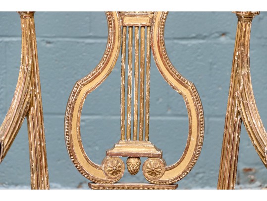 Louis XVI Style Lyre Back Fauteuil