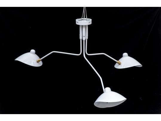 Contemporary Three Light Asymmetrical Chandelier