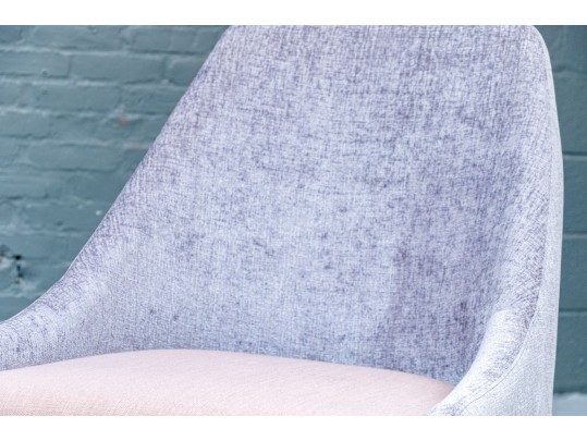 Pair Of Upholstered Mcm Style Lounge Chairs