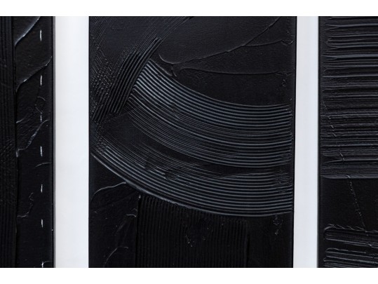 Set Of Three Acrylic Contemporary Paintings On Canvas