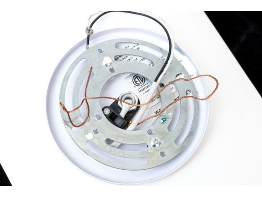 Pair Of Contemporary Intertek White Sconces