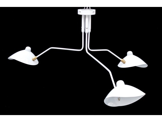 Contemporary Three Light Asymmetrical Chandelier